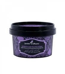 Jardin D Oleane Moroccan Black Soap GhassoulandRosemary 250 G