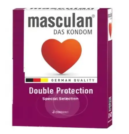 Masculan Condoms Double Protection 3 Pcs
