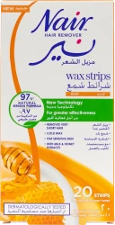 Nair Hair Removal Body Strips Honey 20 Pcs
