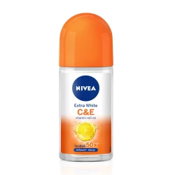 NIVEA Natural Radiance Vitamin C&E, Anti-perspirant for Women, Roll-on 50ml