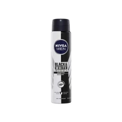 NIVEA MEN Black & White Invisible Antiperspirant Deodorant Spray, Original, 72H Active Protection, 5IN1, Anti-Odour, Sweat, Stains, Residues & Irritation, 200ml