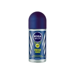 NIVEA MEN Fresh Power, Antiperspirant for Men, Fresh Scent, Roll-on 50ml