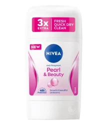 NIVEA Pearl & Beauty, Antiperspirant for Women, Pearl Extracts, Stick 50ml