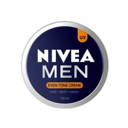 NIVEA MEN Fairness Creme, Face, Body & Hands, Fair & Even Skin Tone, Tin, 150ml