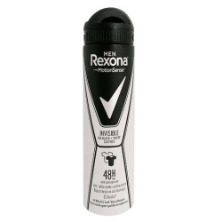 Rexona Deo Spray Men Invisble Black + White 150 ML 4444#