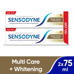 Sensodyne Multi Care Whitening Plus Tooth Paste 75  ML Twin Value Pack