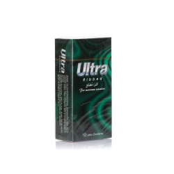 Ultra Ribbed Condoms 12 Pcs