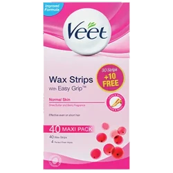 Veet Wax Strips Normal Skin 30 + 10 Free