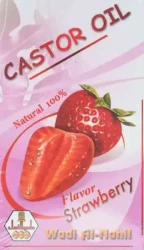 Castor Oil Strawberry W-Alnahil 60  ML زيت الخروع برائحة الفر