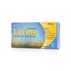 Lorine 10  MG  Antihistamine Non-Drowsy 10 Tablets