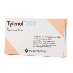 Tylenol 200  MG Suppository 10 Pcs
