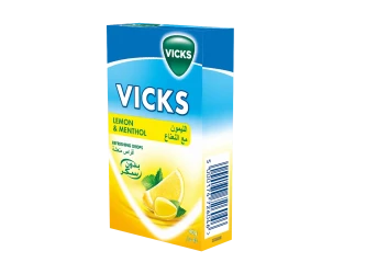 Vicks Lemon and Menthol Soothing And Refreshing Throat Drops 40 Gm