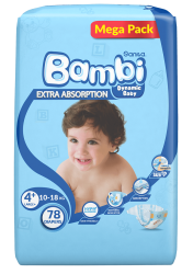سانيتا بامبي حفائض أطفال عبوه ضخمة كبير+ 78*2