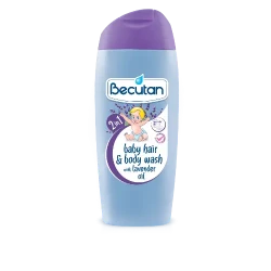 Becutan Baby Hair and Body Wash With Lavender Oil 200 ML