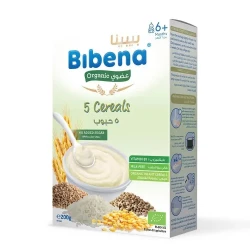 Bibena Cereal Organic 5 Cereals 6+ 200G