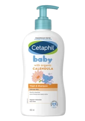 Cetaphil Baby Wash-Shampoo With Organic Calendula 400 ML