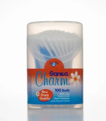 Sanita Charm Ear Buds Round 24 X 100 Buds