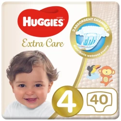 Huggies Extra Care Size 4 8 -14 Kg Value Pack 40 Diapers
