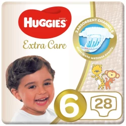 Huggies Extra Care Size 6 15+ Kg Value Pack 28 Diapers