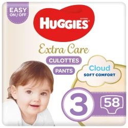 Huggies Extra Care Culottes Size 3 6 11 Kg Jumbo Pack 58 Diaper Pants