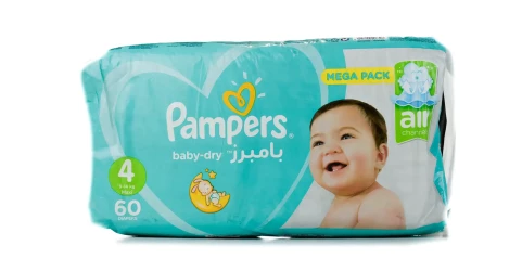 Pampers Large 4 Jumbo 9-14 Kg 60 Diapers