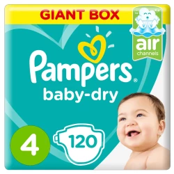Pampers Mega Large 4 7-18 Kg 120 Box