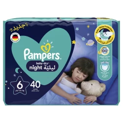 Pampers Baby-Dry Night Size 6 14+ Kg 40 Diapers