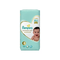 Pampers Premium Care Diapers Size 4 Maxi 8-14 Kg Value Pack 54 Diapers