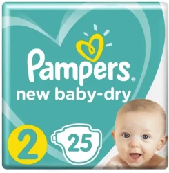 Pampers Baby-Dry Diapers Size 2 Mini 3-8 Kg Carry Pack 25 Diapers