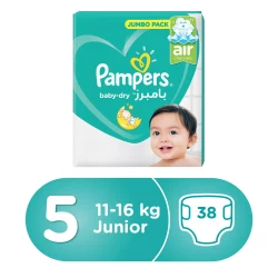 Pampers Active Baby Dry Diapers Size 5 From 11-18 Kg 38 Diapers