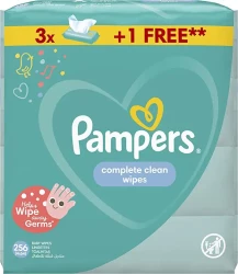 Pampers Complete Clean (3+1) Free 256 Wet Wipes
