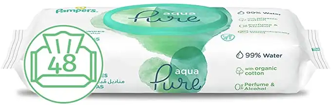 Pampers Aqua Pure Tissues 48 Wipes