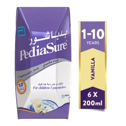 Pediasure Liquid Vanilla Formula Milk 6 Pack, 200 ml