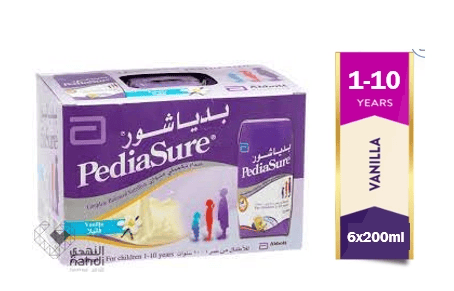 Pediasure Liquid Vanilla Formula Milk 6 Pack, 200 ml