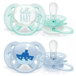 Philips Avent Ultra Soft Soother 0-6 Months Boy