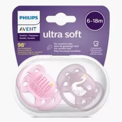 Philips Avent Ultra Soft Soother 6-18 Months Girl
