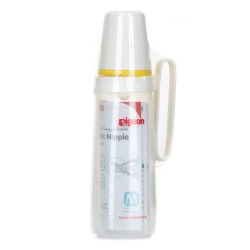 Pigeon Peristaltic Nursing Bottle Plastic KPP White Hand
