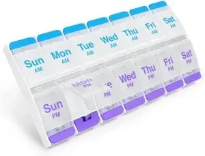 Retaj Weekly Am-Pm Pill Planner 2190