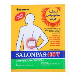 Salonpas Hot Capsicum 1 Patch Box 50