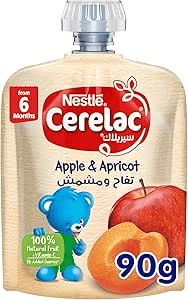 Nestlé Cerelac Apple Apricot Puree Pouch, 90g