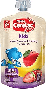 Cerelac Nestle Puree Apple Banana Strawberry 110g