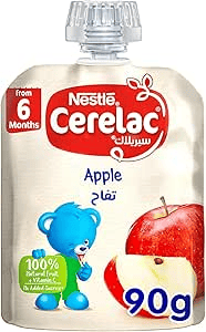 Cerelac Nestle Cerelac Fruits Puree Pouch Apple 90g