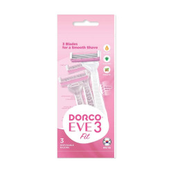 Dorco Disposable Razor,12Pcs in bag(8+4):TNB200 PK-12P-Pink
