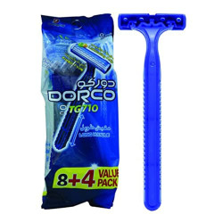 Dorco Disposable Razor,5Pcs in bag(4+1):TNB200 BL-5P-Blue