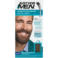 Just For Men Mustache and Beard Medium Dark Brown 28G