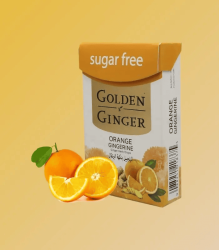 Golden Ginger Orange Flavor Ginger Tablets - No Sugar