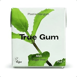 Natural Gum [Real Gum] Peppermint Flavor, 1 Piece (21g) [Plastic Free Gum, Xylitol, No Sugar, No Artificial Additives, Vegan]