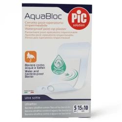 Pic AquaBloc Plaster Anti Bacterial W Proof 15cm X 10cm Pack