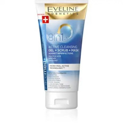 Eveline Facemed+ 8In1 Active Cleansing Gel+Scrub+Mask 150Ml