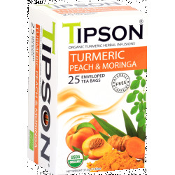 Tipson Organic Turmeric & Peach Moringa 25 Tea Bag